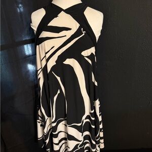 Lauren Ralph Lauren Black and White Swing Dress